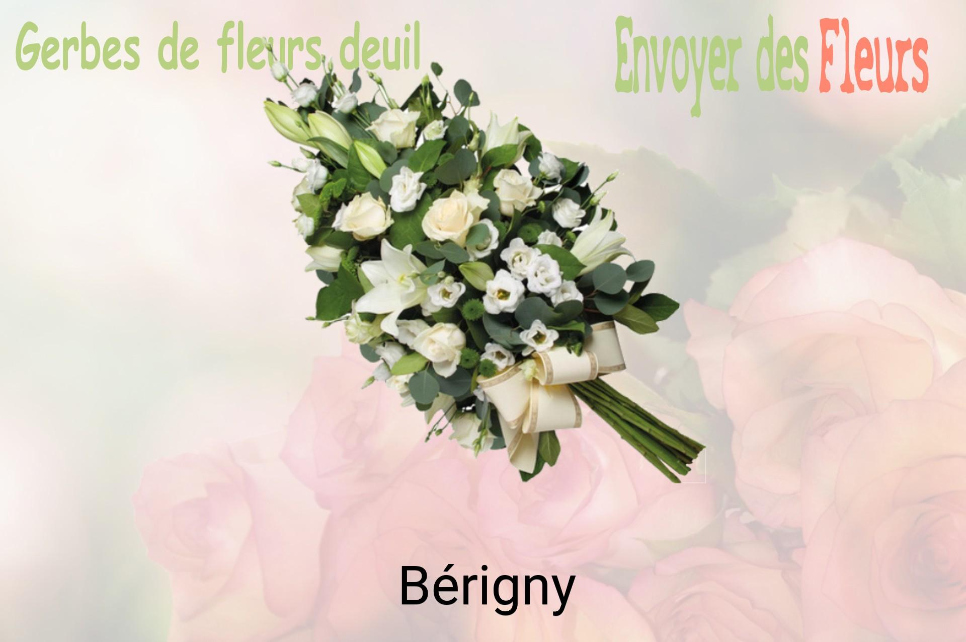 Gerbe de fleurs de deuil livrée à Bérigny